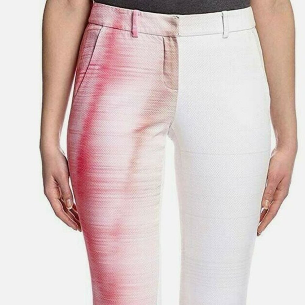 Elie Tahari Alanis Cropped‎ Pant Cotton Blend - Picture 10 of 11